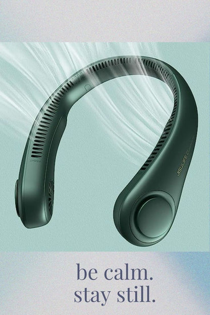 Portable Neck Fan – Hands-Free 360° Airflow | 3-Speed Wearable Personal Fan